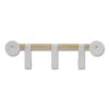 Resi Coat Wall Rack, 3 Hook, 19.75w x 4.25d x 6h, White, Ships in 1-3 Business Days4