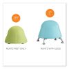 Runtz Ball Chair, Backless, Supports Up to 250 lb, Blue Fabric Seat, Silver Base, Ships in 1-3 Business Days3