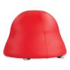 Runtz Ball Chair, Backless, Supports Up to 250 lb, Red Vinyl Seat, Silver Base, Ships in 1-3 Business Days2