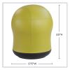 Zenergy Swivel Ball Chair, Backless, Supports Up to 250 lb, Green Seat Vinyl, Ships in 1-3 Business Days2