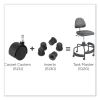 Task Master Carpet Casters, 2" Wheel, Black, 5/Set, Ships in 1-3 Business Days4