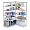 Industrial Add-On Unit, Four-Shelf, 36w x 18d x 72h, Steel, Metallic Gray, Ships in 1-3 Business Days2