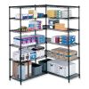 Industrial Extra Shelf Pack, 36w x 24d x 1.5h, Steel, Black, 2/Pack, Ships in 1-3 Business Days2