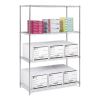 Industrial Wire Shelving, Four-Shelf, 48w x 24d x 72h, Metallic Gray, Ships in 1-3 Business Days2