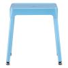 Steel Guest Stool, Backless, Supports Up to 275 lb, 15" to 15.5" Seat Height, Baby BlueSeat/Base, Ships in 1-3 Business Days2