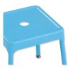 Steel Guest Stool, Backless, Supports Up to 275 lb, 15" to 15.5" Seat Height, Baby BlueSeat/Base, Ships in 1-3 Business Days3