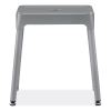 Steel Guest Stool, Backless, Supports Up to 275 lb, 15" to 15.5" Seat Height, Silver Seat/Base, Ships in 1-3 Business Days2