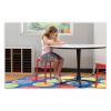 Steel GuestBistro Stool, Backless, Supports Up to 250 lb, 18" Seat Height, Red Seat, Red Base, Ships in 1-3 Business Days5