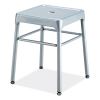 Steel GuestBistro Stool, Backless, Supports Up to 250 lb, 18" High Silver Seat, Silver Base, Ships in 1-3 Business Days2