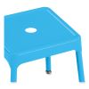 Steel Bar Stool, Backless, Supports Up to 275 lb, 29" Seat Height, BabyBlue Seat, BabyBlue Base, Ships in 1-3 Business Days3