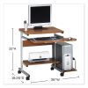 Eastwinds Series Portrait PC Desk Cart, 36" x 19.25" x 31", Medium Cherry, Ships in 1-3 Business Days3