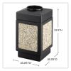 Canmeleon Aggregate Panel Receptacles, Top-Open, 38 gal, Polyethylene, Black, Ships in 1-3 Business Days3