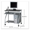 Eastwinds Series Argo PC Workstation, 31.5" x 19.75" x 30.25", Anthracite, Ships in 1-3 Business Days2