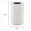 Open Top Round Waste Receptacle, 30 gal, Steel, White, Ships in 1-3 Business Days2