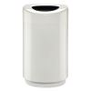 Open Top Round Waste Receptacle, 30 gal, Steel, White, Ships in 1-3 Business Days4