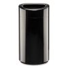 Open Top Oval Waste Receptacle, 14 gal, Steel, Black, Ships in 1-3 Business Days2