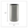 Open Top Oval Waste Receptacle, 14 gal, Steel, Silver, Ships in 1-3 Business Days3