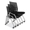 Thesis Training Chair w/Flex Back, Support Up to 250 lb, 18" High Black Seat, Gray Base, 2/Carton, Ships in 1-3 Business Days2