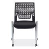 Thesis Training Chair w/Flex Back, Support Up to 250 lb, 18" High Black Seat, Gray Base, 2/Carton, Ships in 1-3 Business Days3