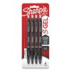 S-Gel High-Performance Gel Pen, Retractable, Bold 1 mm, Black Ink, Black Barrel, 4/Pack2