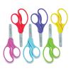 For Kids Scissors, Blunt Tip, 5" Long, 1.75" Cut Length, Assorted Bent Handles, 6/Pack2