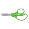 For Kids Scissors, Blunt Tip, 5" Long, 1.75" Cut Length, Assorted Bent Handles, 6/Pack5