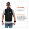 Chill-Its 6260 Lightweight Phase Change Cooling Vest w/ Packs, Cotton/Polyester, Small/Med, Black, Ships in 1-3 Business Days5