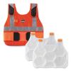 Chill-Its 6215 Premium FR Phase Change Cooling Vest w/Packs, Modacrylic Cotton, Large/XL, Orange, Ships in 1-3 Business Days6