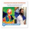 Chill-Its 6602 Evaporative PVA Cooling Towel, 29.5 x 13, One Size Fits Most, PVA, Hi-Vis Lime, Ships in 1-3 Business Days2