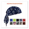 Chill-Its 6615 High-Performance Bandana Doo Rag w/Terry Cloth Sweatband, One Size, Navy Western, Ships in 1-3 Business Days5