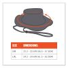 Chill-Its 8935MF Hi-Vis Microfiber Ranger Sun Hat, Small/Medium, Lime, Ships in 1-3 Business Days7
