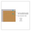 Natural Cork Bulletin Board with Frame, 60.5 x 48.5, Tan Surface, Oak Frame, Ships in 7-10 Business Days2