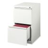 Full-Width Pull 20 Deep Mobile Pedestal File, 2-Drawer: File/File, Letter, White, 15x19.88x27.75, Ships in 4-6 Business Days4