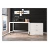 RTA Mobile Desk, 47.45 x 23.88 x 29.6, White, Ships in 4-6 Business Days7