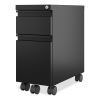 Zip Mobile Pedestal File, 2-Drawer, Box/File, Legal/Letter, Black, 10 x 19.88 x 21.75, Ships in 4-6 Business Days2