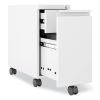 Zip Mobile Pedestal File, 1 Drawer, File. Legal/Letter, White, 10 x 19.88 x 21.75, Ships in 4-6 Business Days4