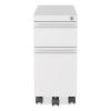 Zip Mobile Pedestal File, 2 Drawer, Box/File, Legal/Letter, White, 10 x 19.88 x 21.75, Ships in 4-6 Business Days2