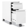 Zip Mobile Pedestal File, 2 Drawer, Box/File, Legal/Letter, White, 10 x 19.88 x 21.75, Ships in 4-6 Business Days4