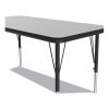 Adjustable Activity Table, Rectangular, 48" x 24" x 19" to 29", Granite Top, Black Legs, 4/Pallet, Ships in 4-6 Business Days5