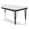 Markerboard Activity Tables, Rectangular, 60" x 24" x 19" to 29", White Top, Black Legs, 4/Pallet, Ships in 4-6 Business Days7