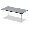 Adjustable Activity Table, Rectangular, 60" x 30" x 19" to 29", Granite Top, Black Legs, 4/Pallet, Ships in 4-6 Business Days4