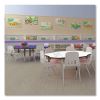 Dry Erase Markerboard Activity Tables, Round, 42" x 19" to 29", White Top, Black Legs, 4/Pallet, Ships in 4-6 Business Days3