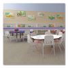 Markerboard Activity Tables, Round, 60" x 19" to 29", White Top, Black/Silver Legs, 4/Pallet, Ships in 4-6 Business Days9