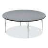 Height Adjustable Activity Tables, Round, 60" x 19" to 29", Gray Granite Top, Gray Legs, 4/Pallet, Ships in 4-6 Business Days6