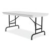 Adjustable Folding Table, Rectangular, 48" x 24" x 22" to 32", Gray Top, Black Legs, 4/Pallet, Ships in 4-6 Business Days7