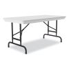 Adjustable Folding Table, Rectangular, 48" x 24" x 22" to 32", Gray Top, Black Legs, 4/Pallet, Ships in 4-6 Business Days10