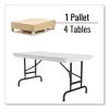 Adjustable Folding Table, Rectangular, 48" x 24" x 22" to 32", Gray Top, Black Legs, 4/Pallet, Ships in 4-6 Business Days11