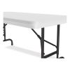 Adjustable Folding Table, Rectangular, 48" x 24" x 22" to 32", Gray Top, Black Legs, 4/Pallet, Ships in 4-6 Business Days12