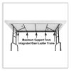 Adjustable Folding Table, Rectangular, 48" x 24" x 22" to 32", Mocha Top, Brown Legs, /Pallet, Ships in 4-6 Business Days7