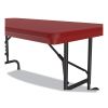 Adjustable Folding Table, Rectangular, 48" x 24" x 22" to 32", Red Top, Black Legs, 4/Pallet, Ships in 4-6 Business Days7